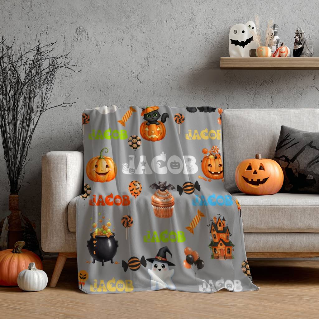 Spooky Cute Halloween Blanket