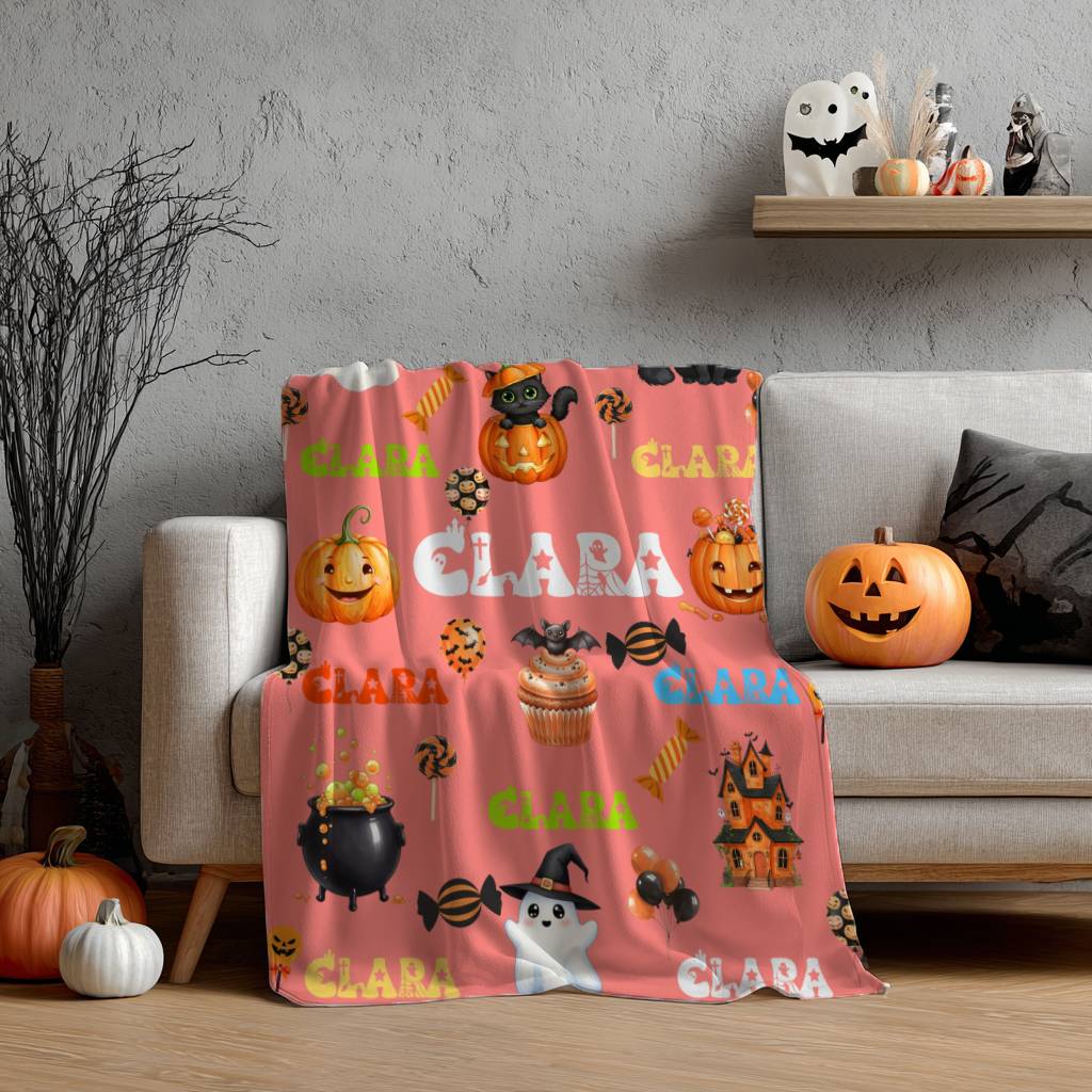 Spooky Cute Halloween Blanket