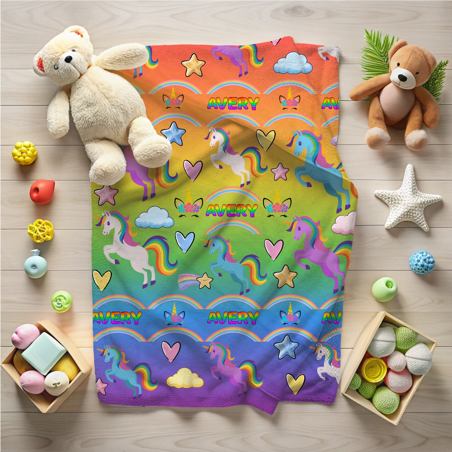 Rainbow Unicorn Blanket