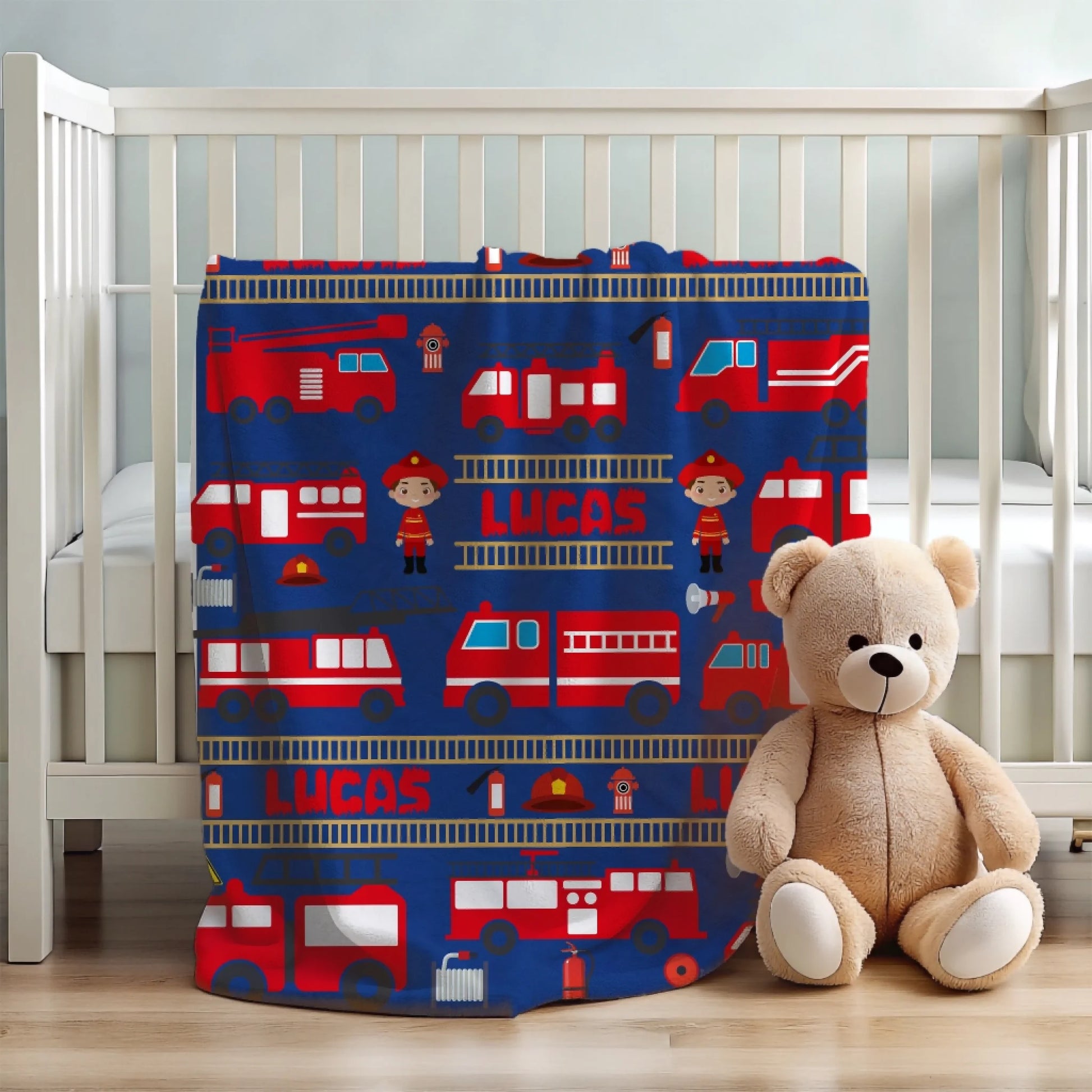 Fire truck blanket - Dark Blue 5