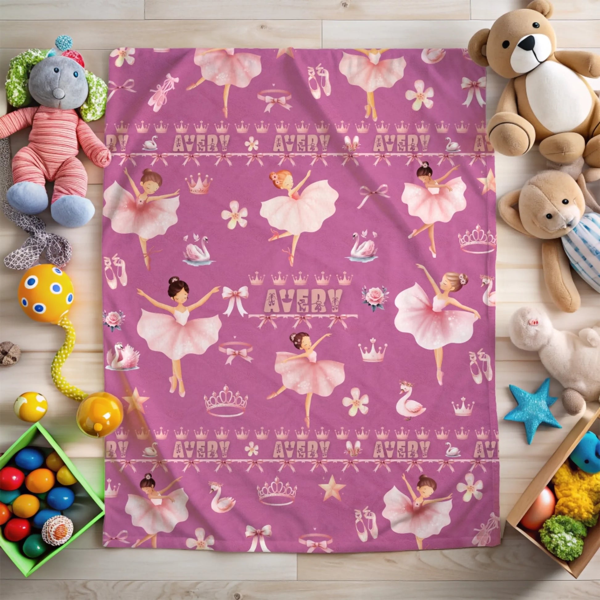 Ballerina Blanket - Light Pink-Avery