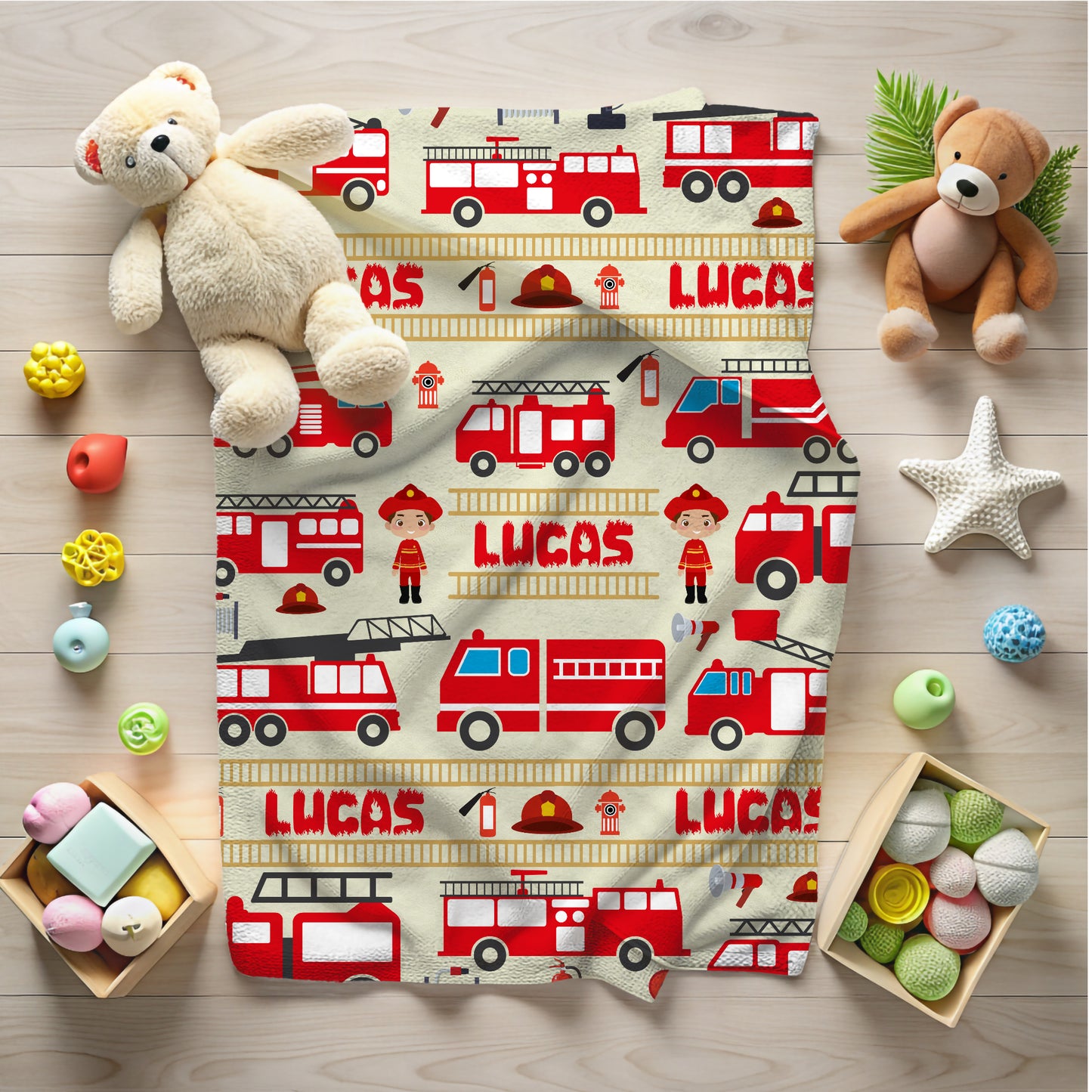 Fire Truck Blanket