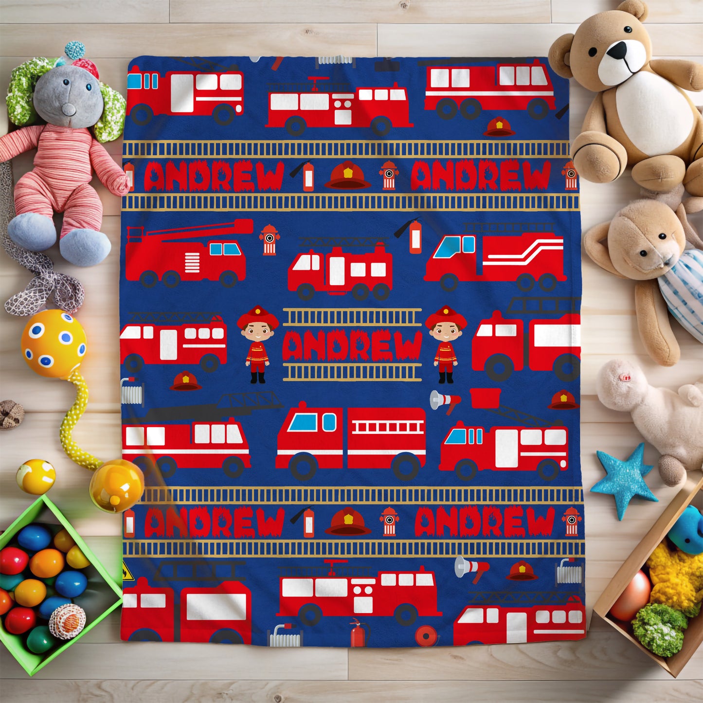 Fire Truck Blanket