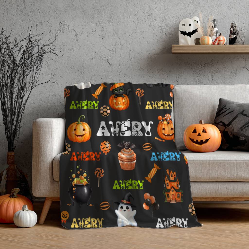 Spooky Cute Halloween Blanket