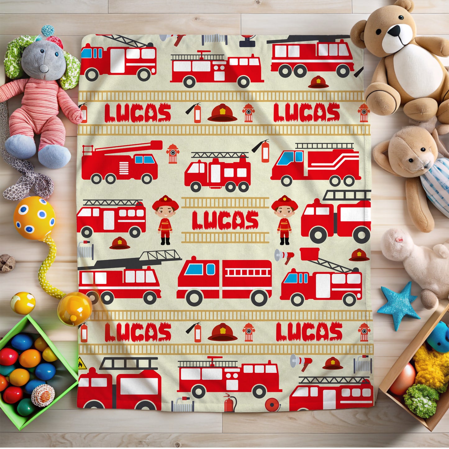 Fire Truck Blanket