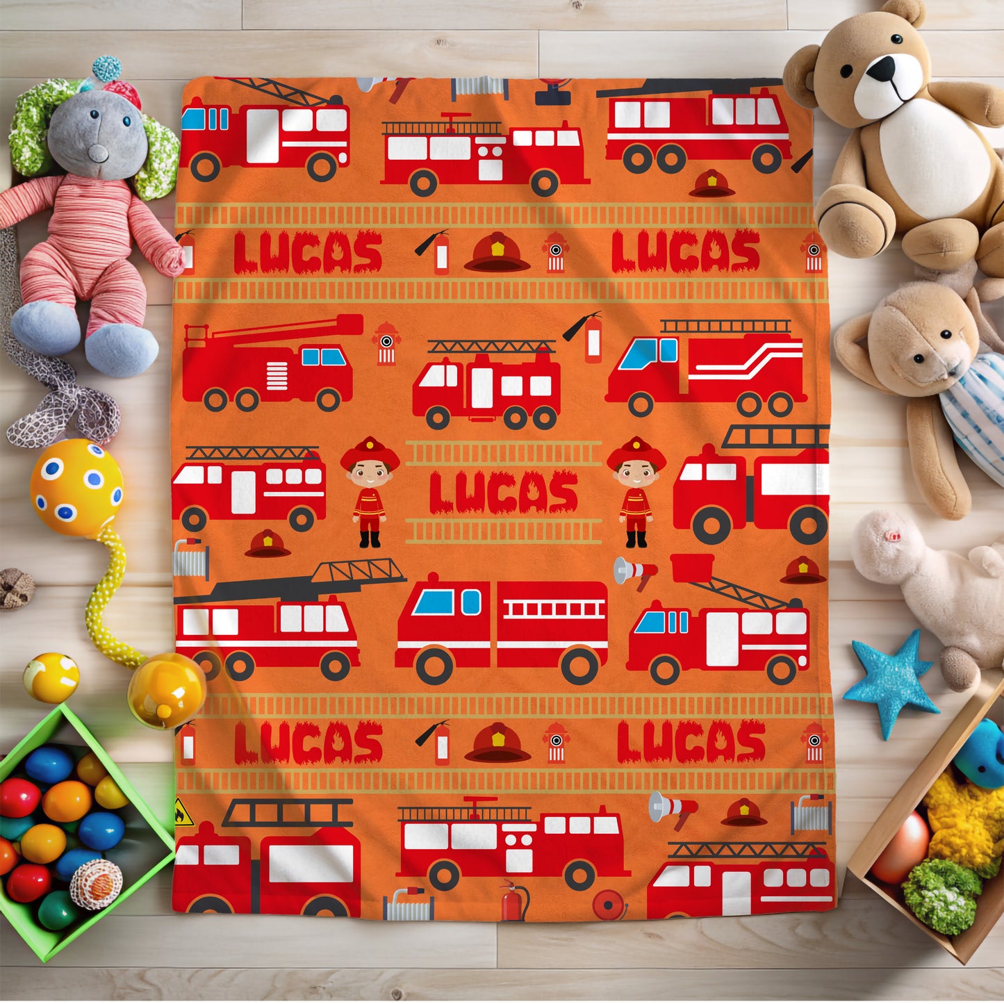 Fire Truck Blanket