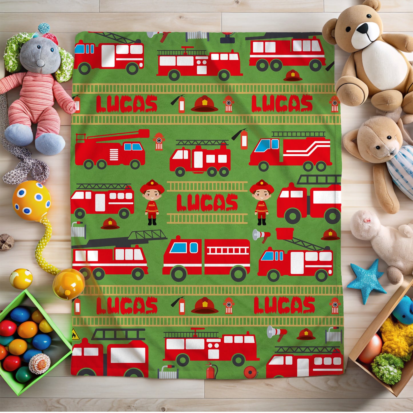 Fire Truck Blanket