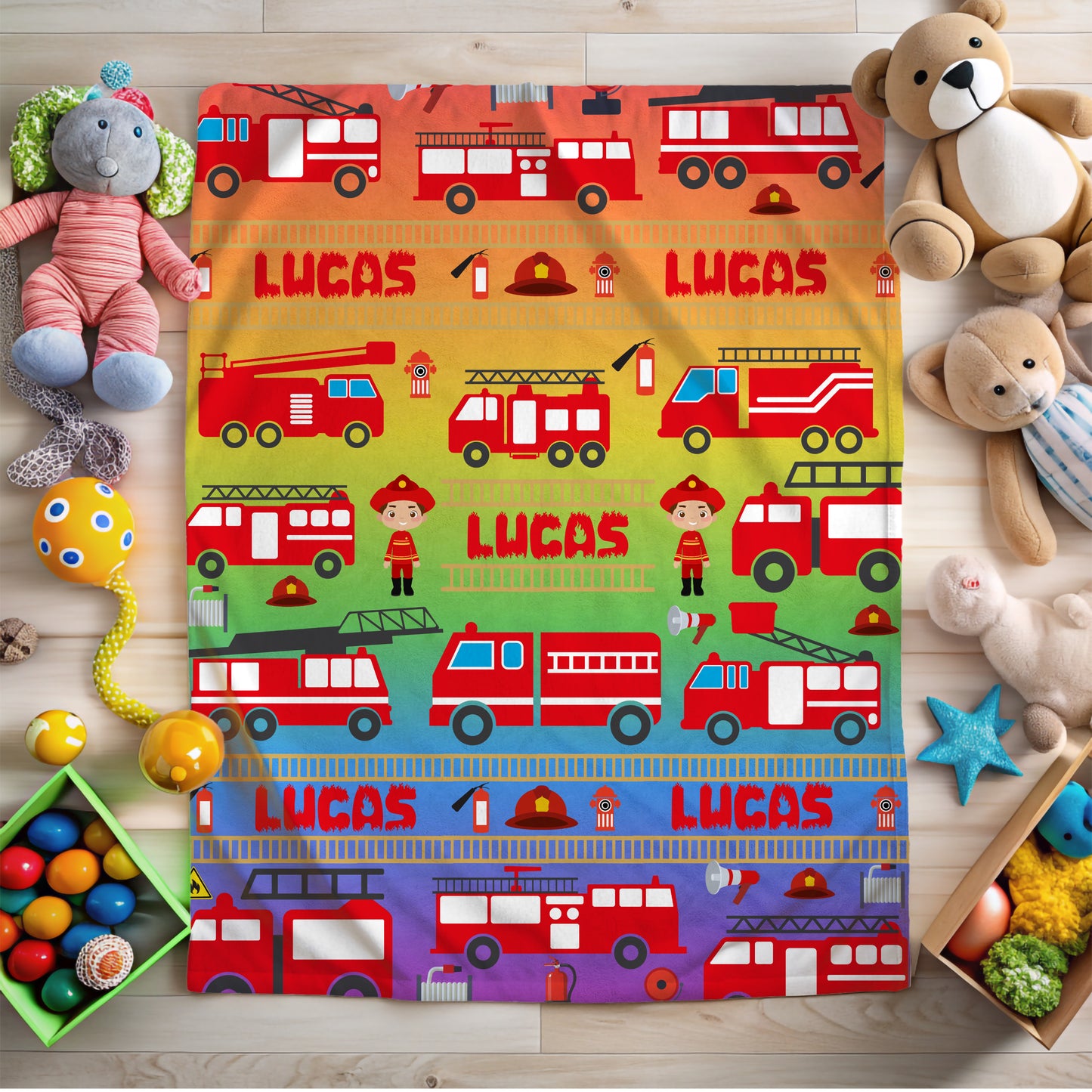 Fire Truck Blanket