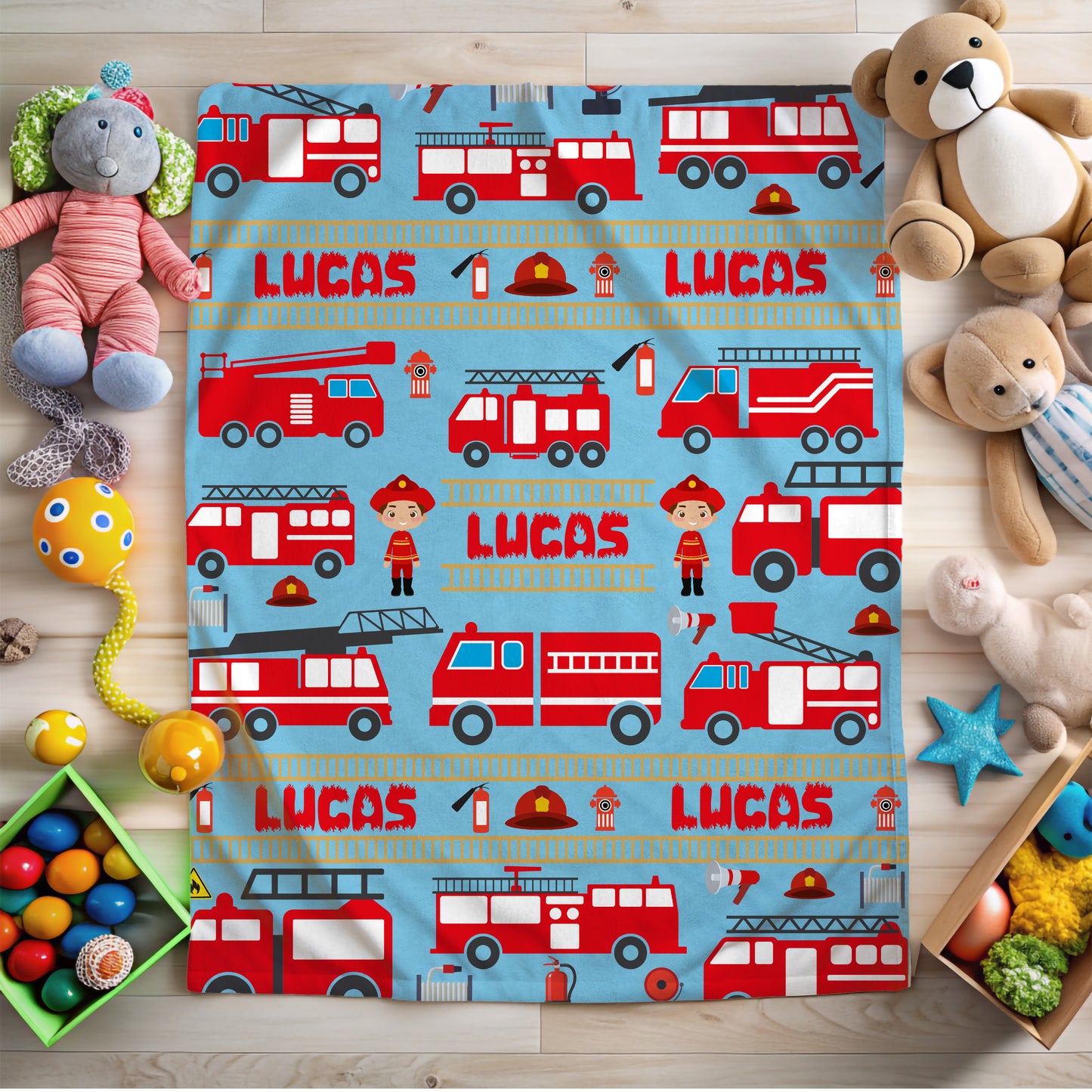 Fire Truck Blanket