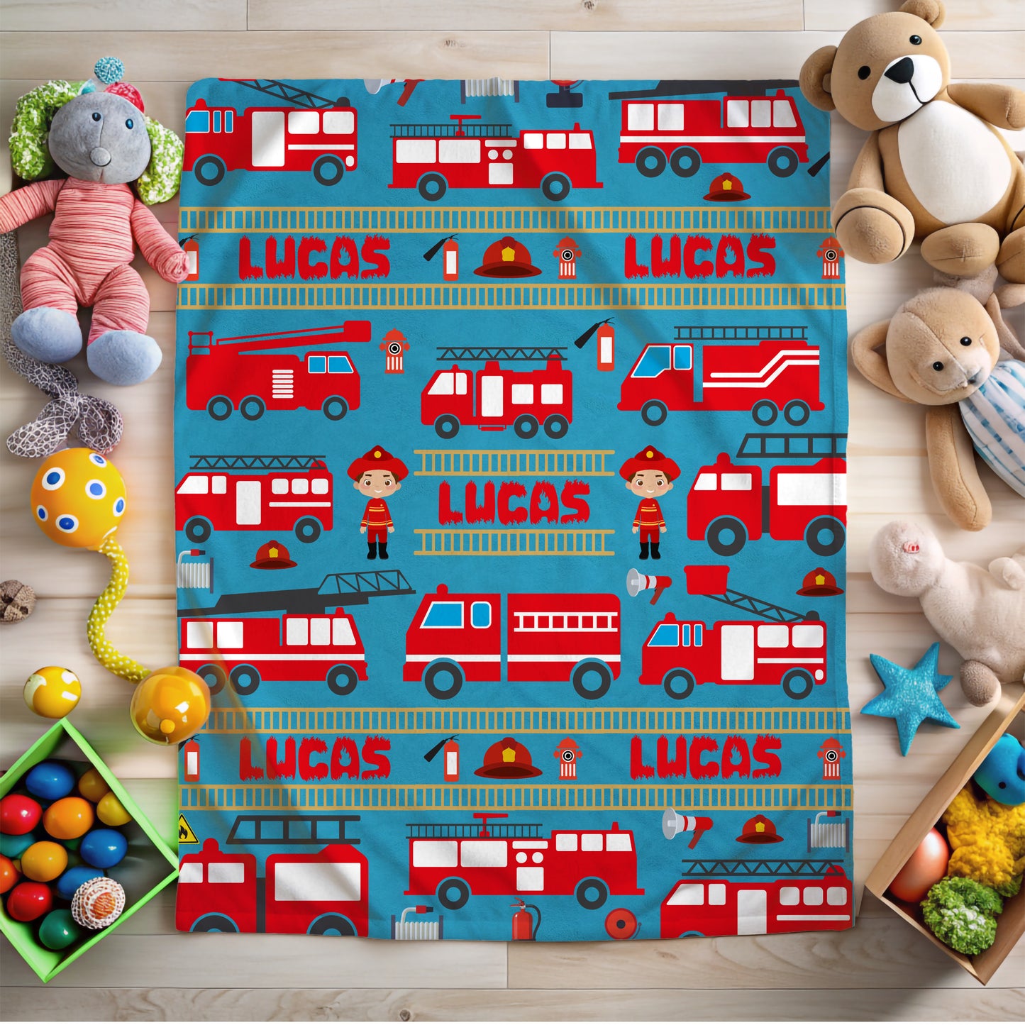 Fire Truck Blanket