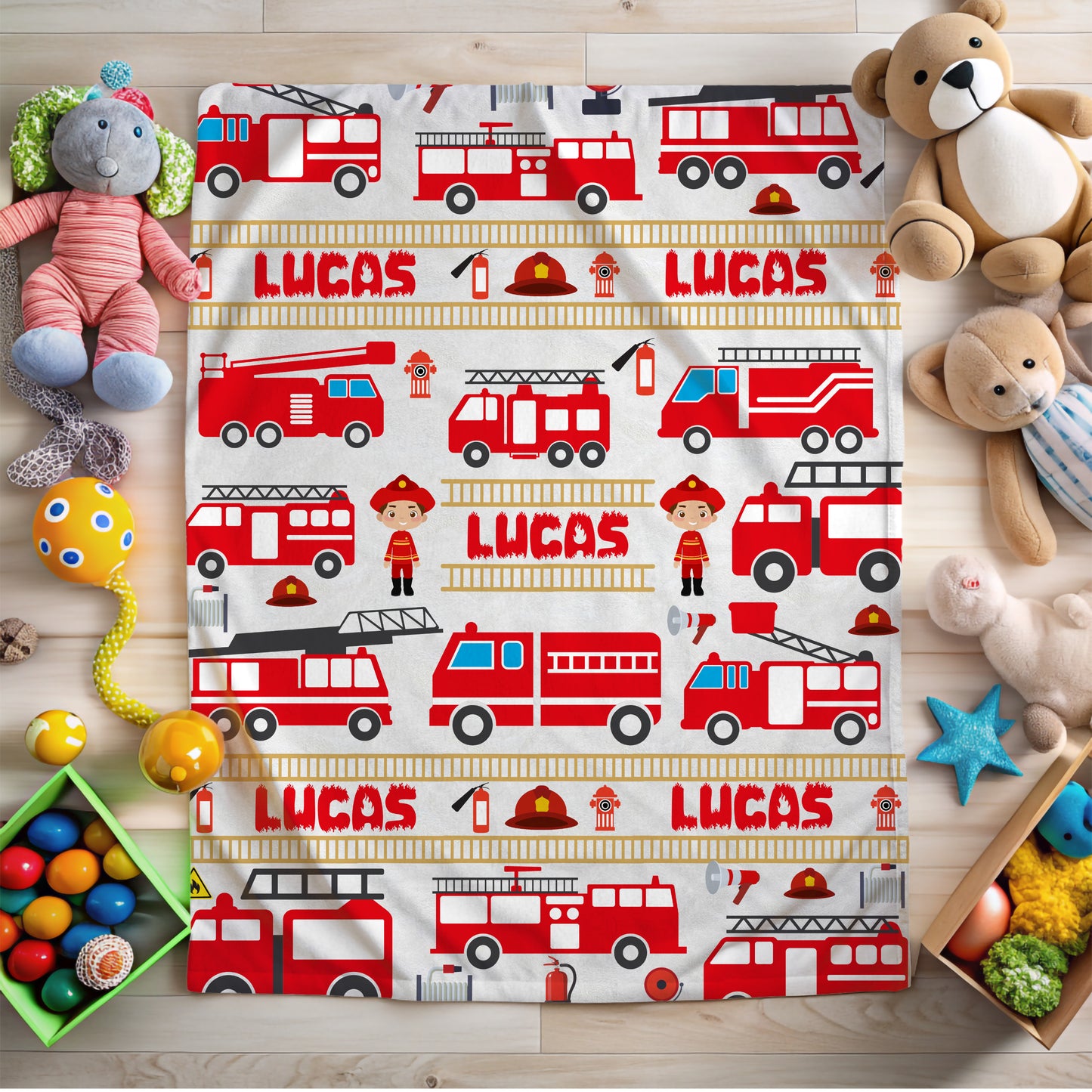 Fire Truck Blanket