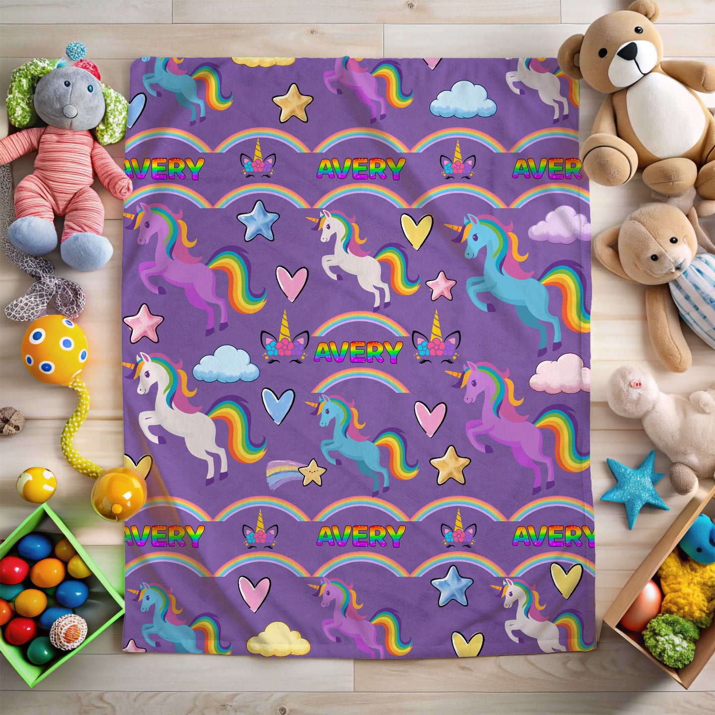 Rainbow Unicorn Blanket