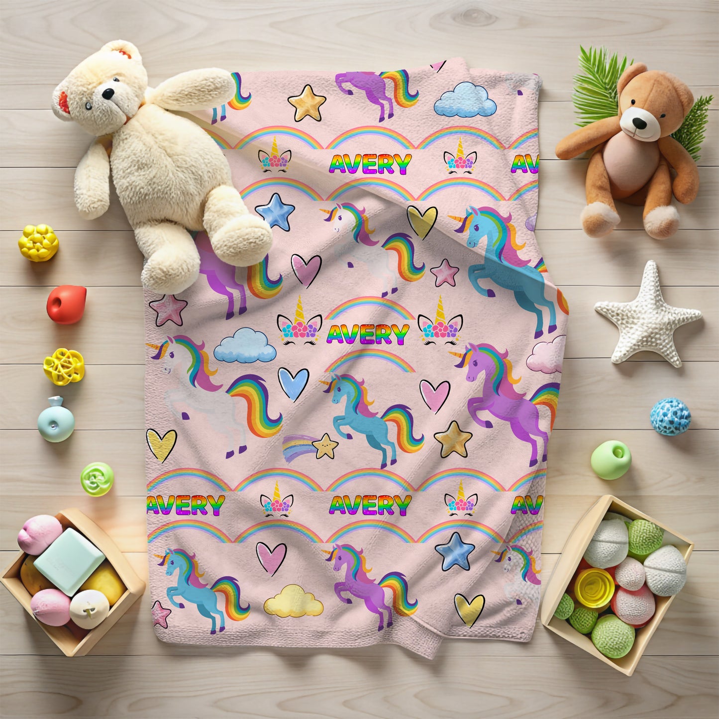 Rainbow Unicorn Blanket