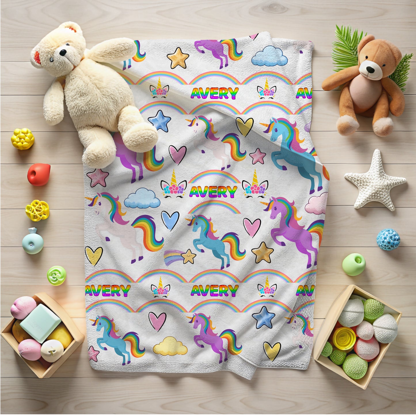 Rainbow Unicorn Blanket