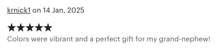 Customer review screenshot